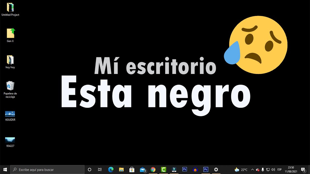 Mi Fondo de Pantalla esta Negro por la configuraci&oacute;n de accesibilidad Windows 10