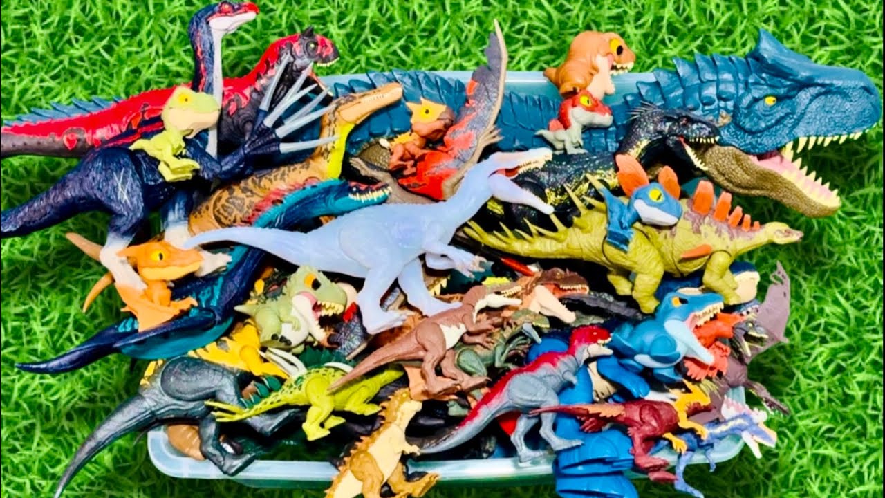 MEGA CAJA DE DINOSAURIOS!! T REX!! GIGA!! BUMPY!! BARYONYX!! INDORAPTOR!! SCORPIOS REX & MÁS!!