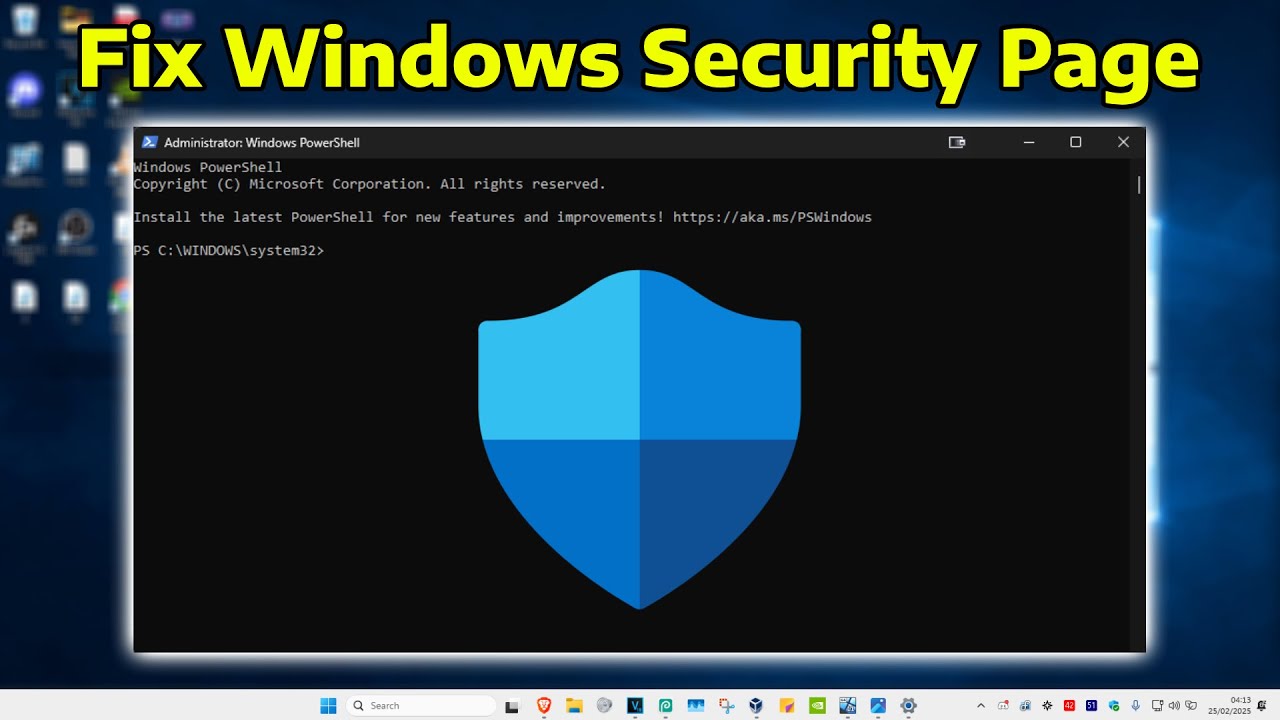 How To Fix Windows Security Page Not Available in Windows 11