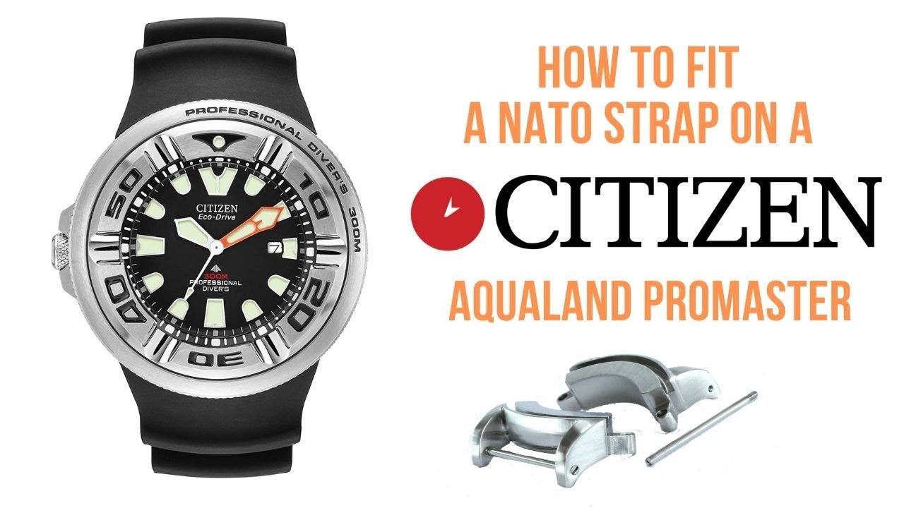 Suppa: Как установить ремешок NATO на часы Citizen Aqualand Promaster Ecozilla