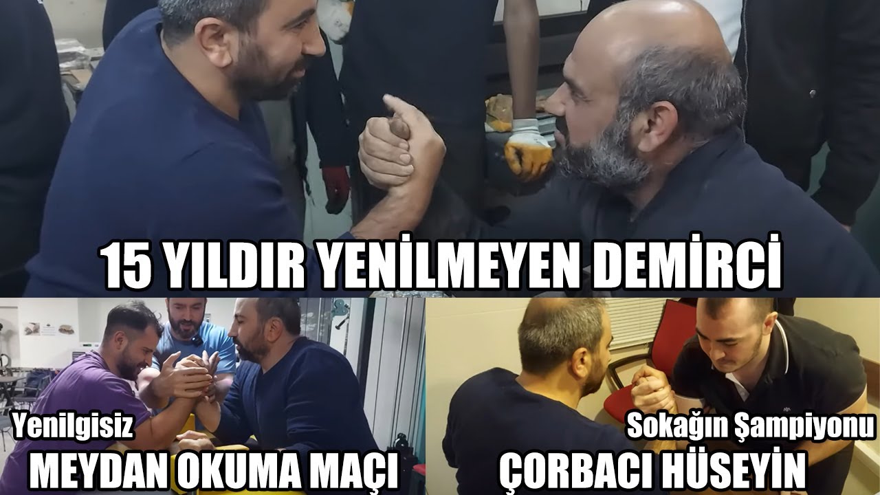 DEMİR ATÖLYESİNDE KAPIŞTIK. SOKAĞIN ŞAMPİYONU VE ERZURUMDA YENİLMEZ MUHAMMED İLE BİLEK GÜREŞİ YAPTIK