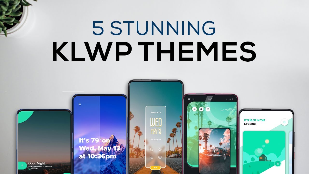 5 Stunning KLWP Themes | Android Customization 2020 |