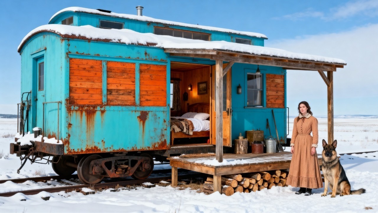 Une Veuve Cache Sa Chambre Dans Un Wagon — La Pire Tempête Devient Son Seul Refuge.