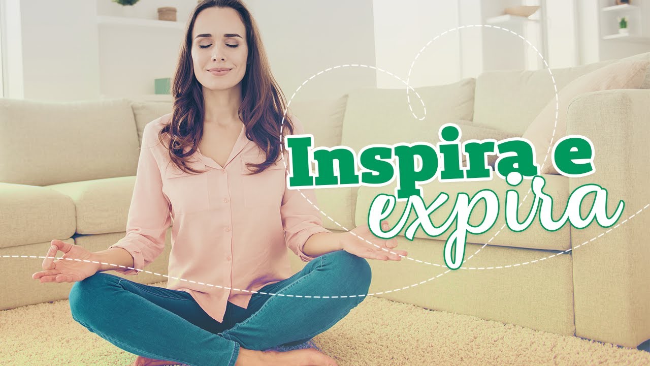 Exercícios respiratórios com a fisioterapeuta Cinthia