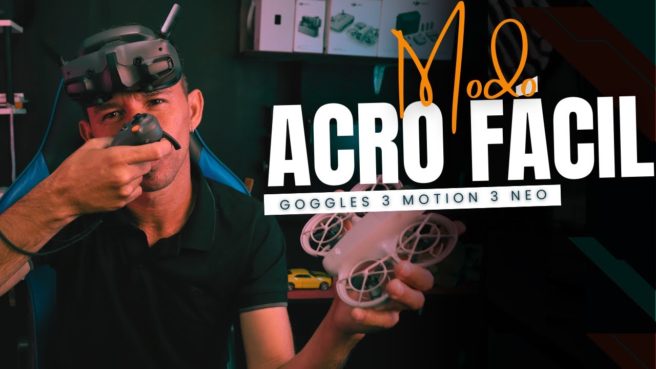 Modo Acro FÁCIL sem Sofrência! Goggles 3 + Motion 3 no DJI Neo 🚀🎮