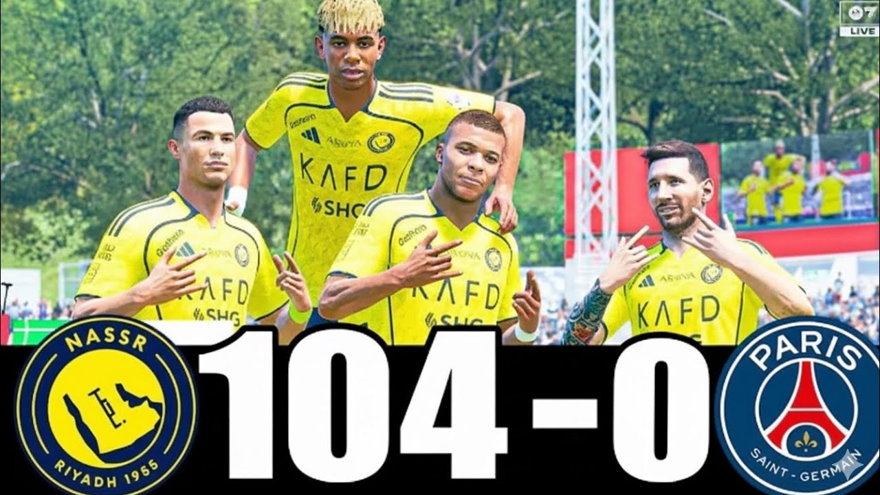 FC 25 - 104-0? Ronaldo & Mbappe DEFEATED Messi’s PSG! 😱 (FC 25 Gameplay)!