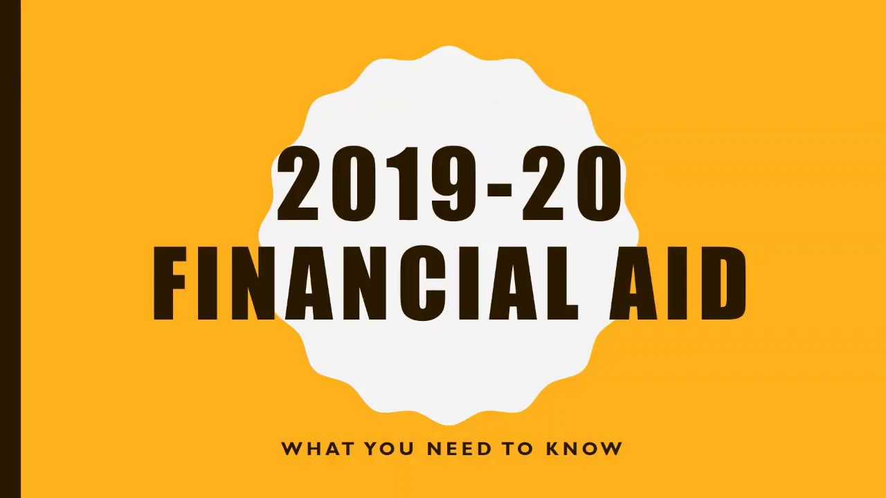 Financial Aid Virtual Pre Orientation
