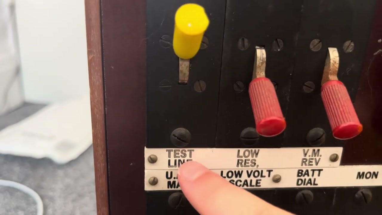 Showing my new GPO A.T.5422 Telephone Exchange Testing Unit