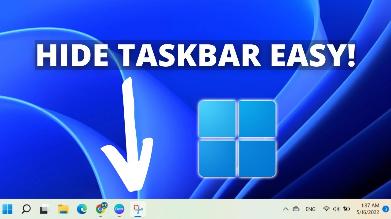 Hide Windows 11's Taskbar on Secondary Monitors! (in 1-minute)