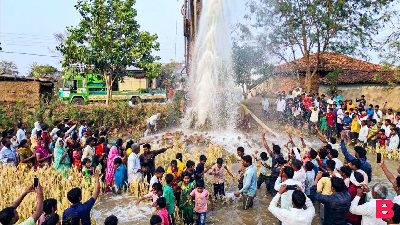 Finding Water at 700 Feet The Magic Coconut Method vs 40 HP Motor! - Borewell Drilling