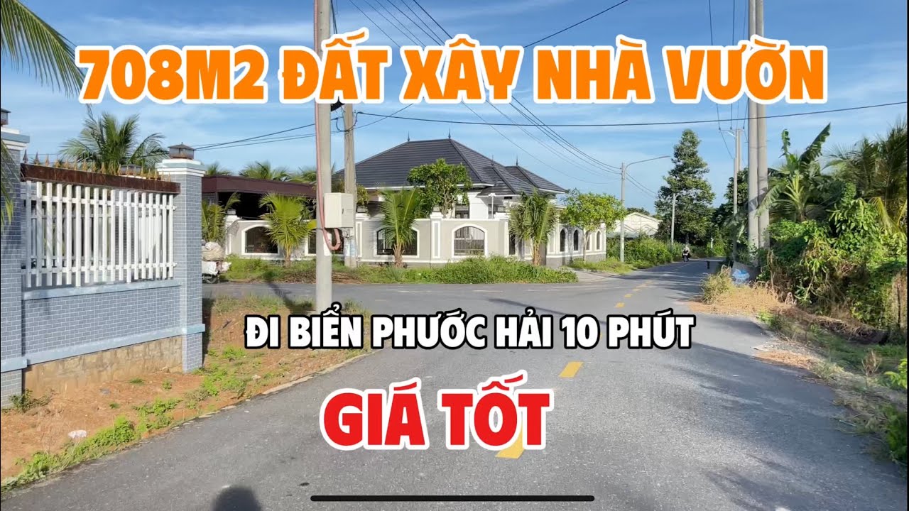 ĐẤT XÂY NHÀ VƯỜN ĐI BIỂN PHƯỚC HẢI CHỈ 10 PHÚT | NGHĨA BĐS BRVT