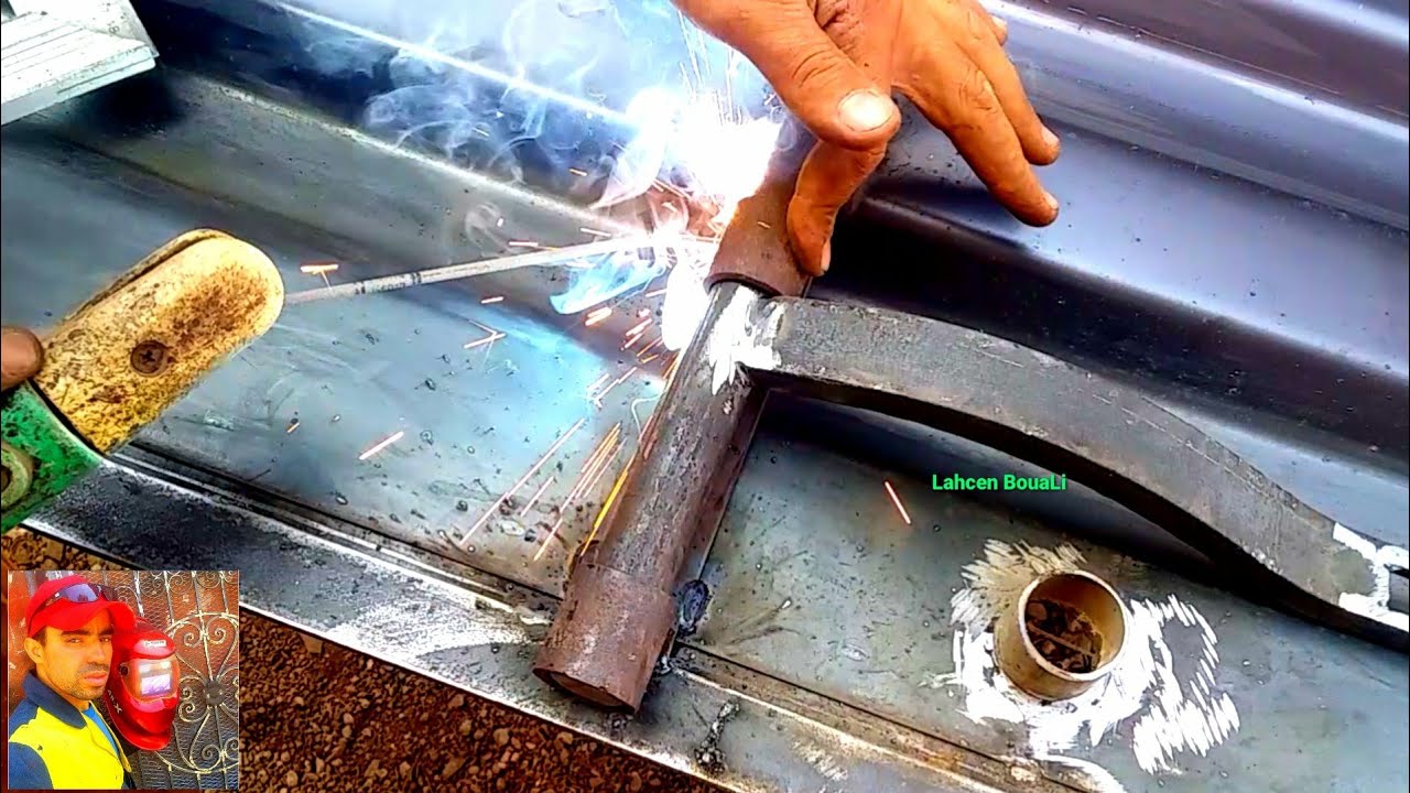 طريقة كيفية صنع مزلاج قفل باب حديد | طريقة عمل قفل باب 3 @فن اللحام welding