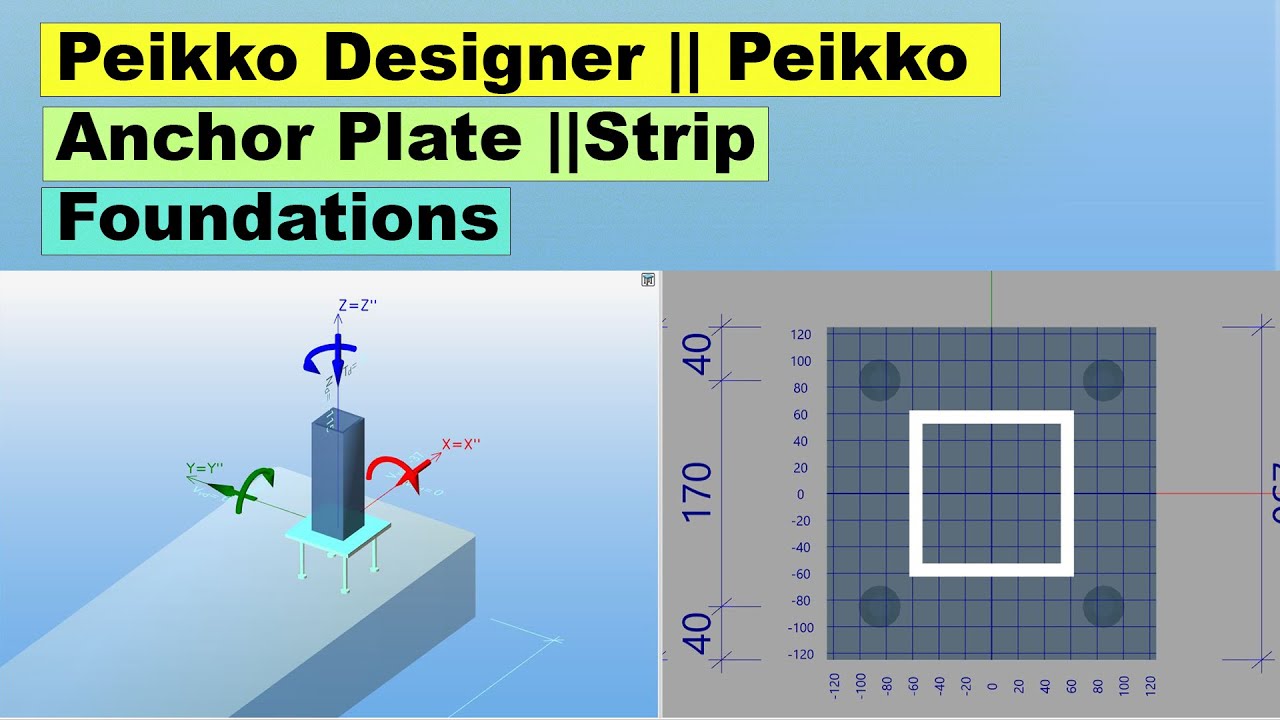 Peikko Designer || Peikko Anchor Plate ||Strip foundations#structuralengineering #autodeskrobot