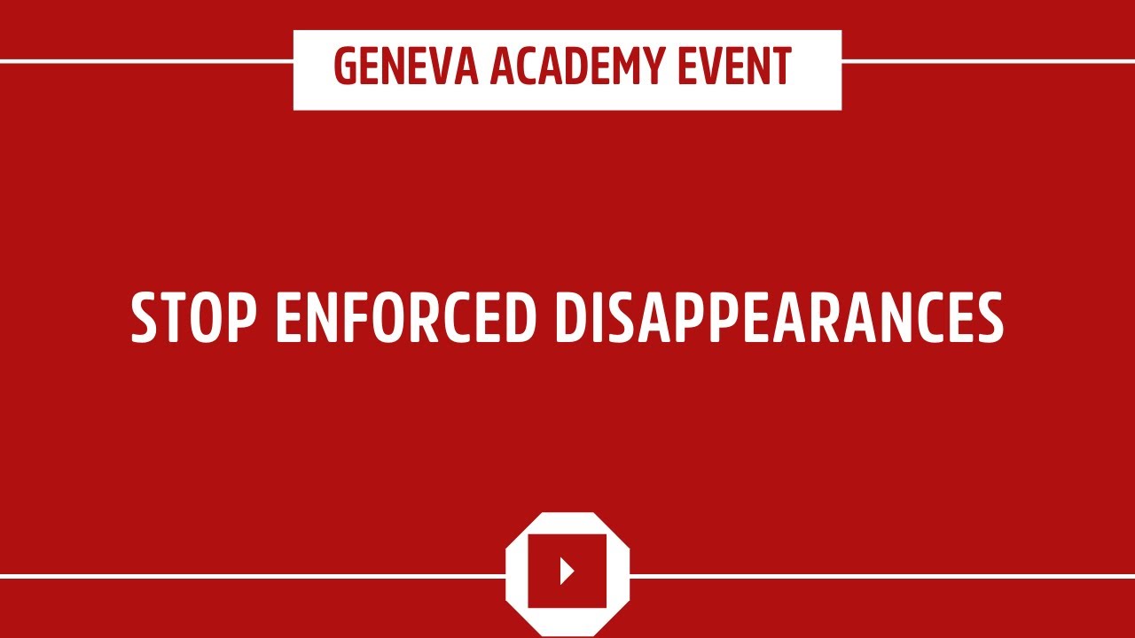 Stop Enforced Disappearances