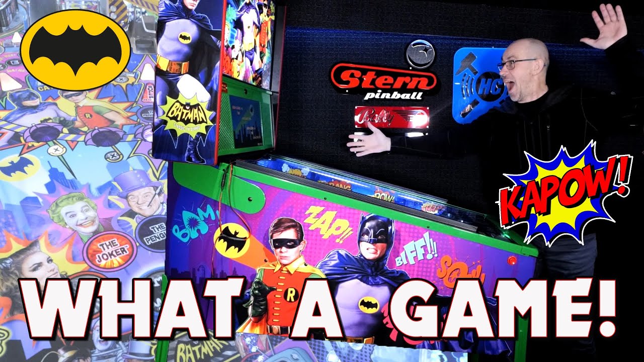 He's got a new pinball machine! | A quick look and a two player game of Stern's Batman 66