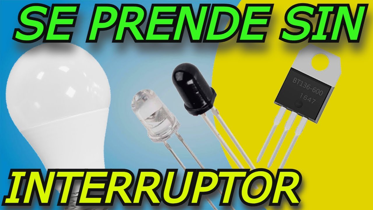 como encender un foco con SENSORES infrarrojos