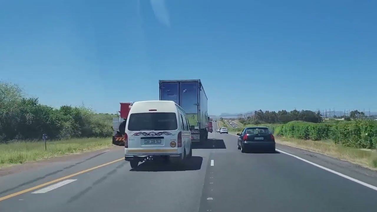 N1 From Cape Town Side To Paarl Through Klapmuts And Stellenbosch to Kuils River