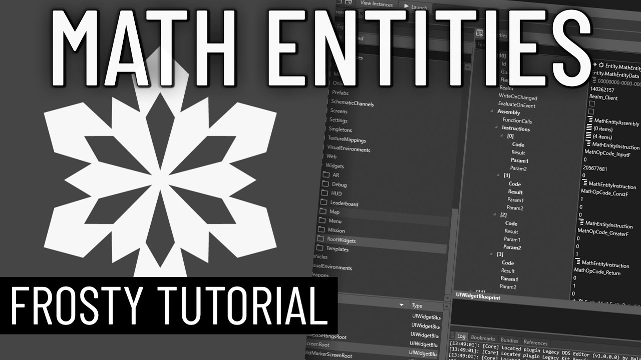 Math Entities explained | Frosty Editor tutorial