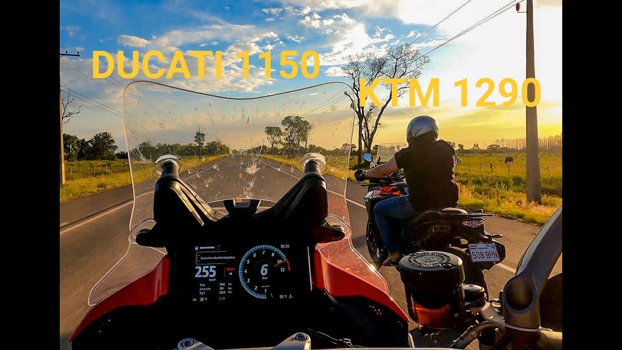 Ducati Multistrata 1150 vs KTM adventure S 1290 - TOP SPEED???