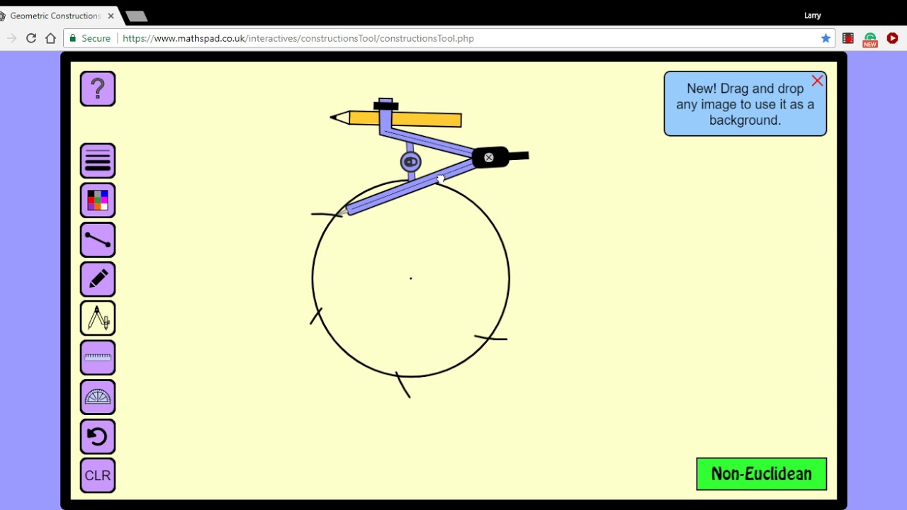 Inscribing an equilateral triangle in a circle