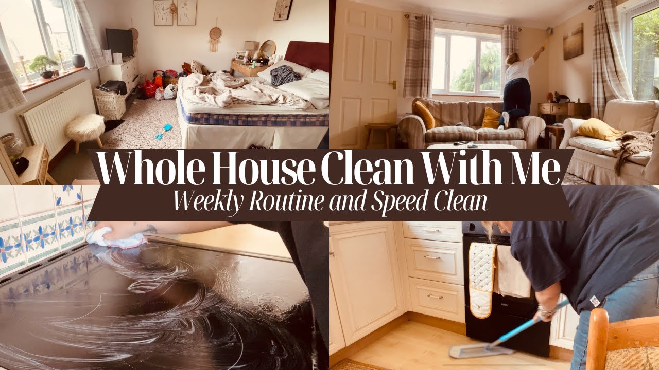 CLEAN WITH ME 🧼| Whole House Speed Clean with me | Cleaning Motivation | Weekly Cleaning Routine 🧹