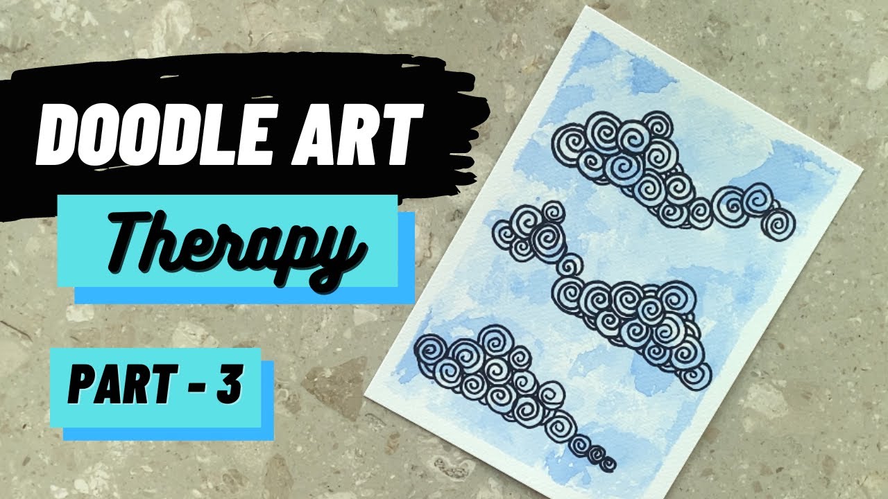 Doodle Art Therapy Series #3 | Clouds Doodle | IDLE DOODLE