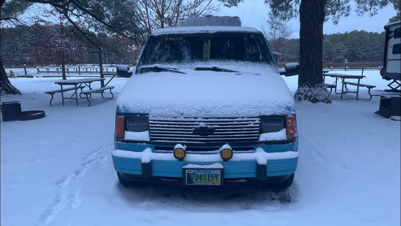 Winter Van Life On The Road | Jockeys Ridge State Park | Wright Brothers National Monument .
