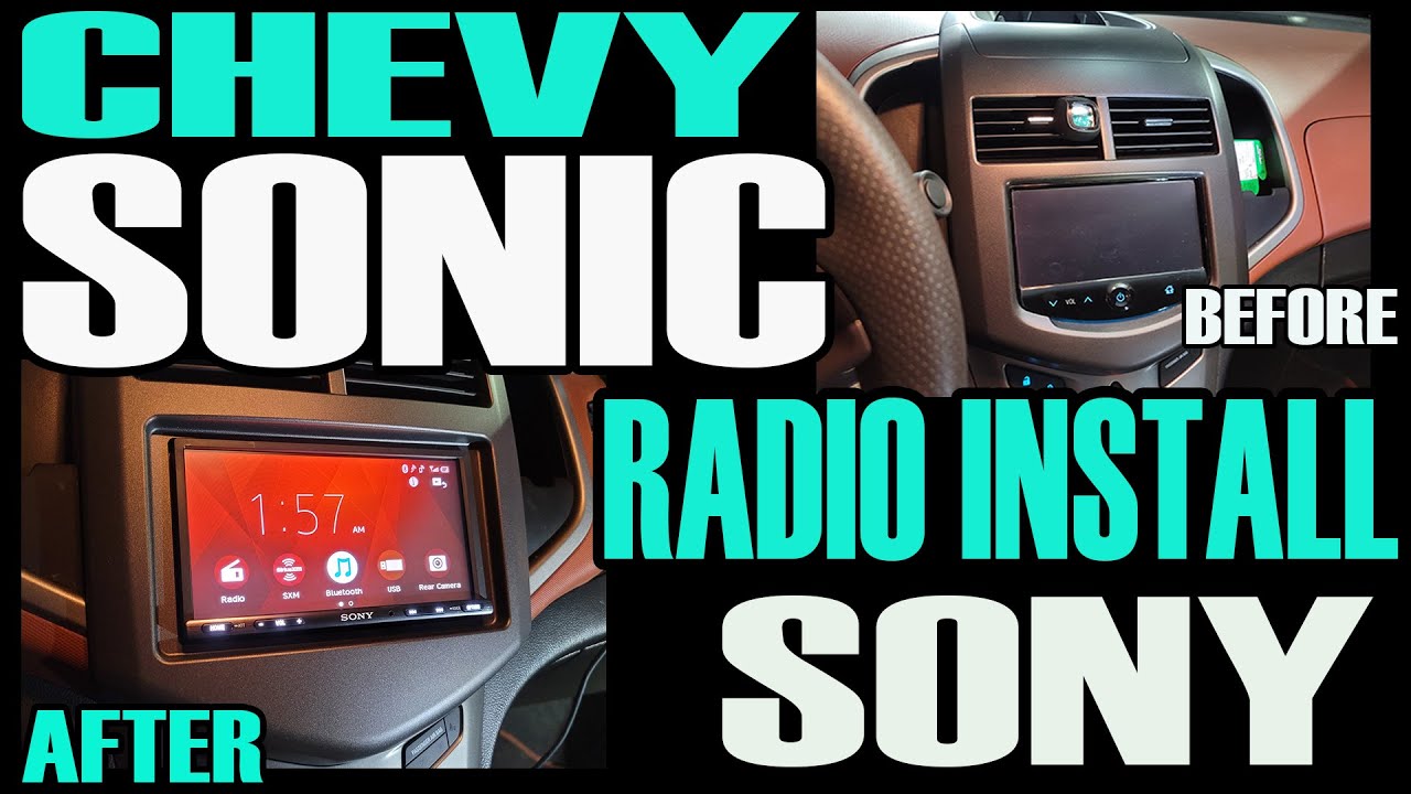 Установка магнитолы CHEVY SONIC SONY 2 DIN — как это сделать