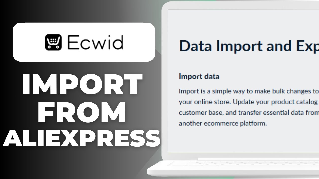 How To Import Products From Aliexpress To Ecwid (Dropshipping Guide)
