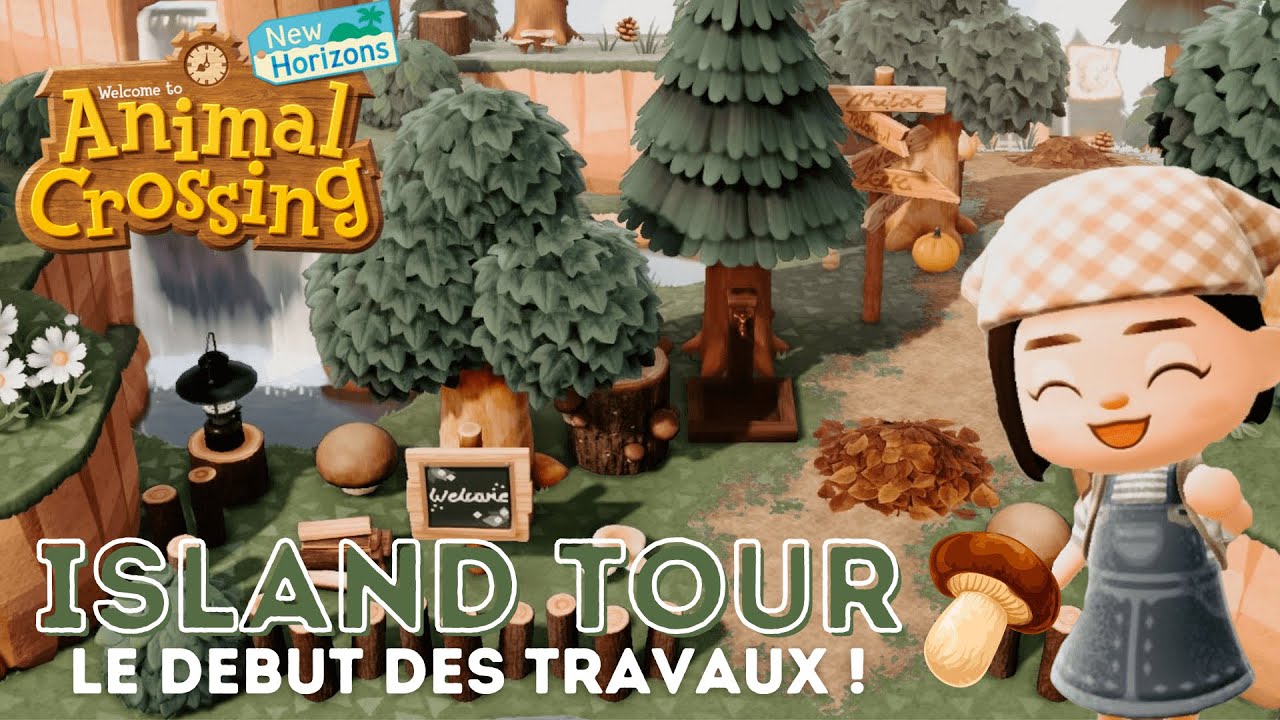 LE DEBUT DES TRAVAUX (ISLAND TOUR) THÈME FORET/NATUREL 🌲 | ANIMAL CROSSING NEW HORIZONS
