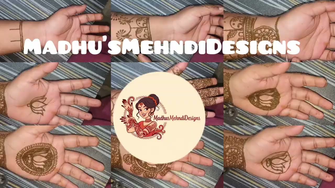Simple and Easy Beautiful Lotus Mehndi design 😍#mehndi #mehndidesign #simplemehndidesign 