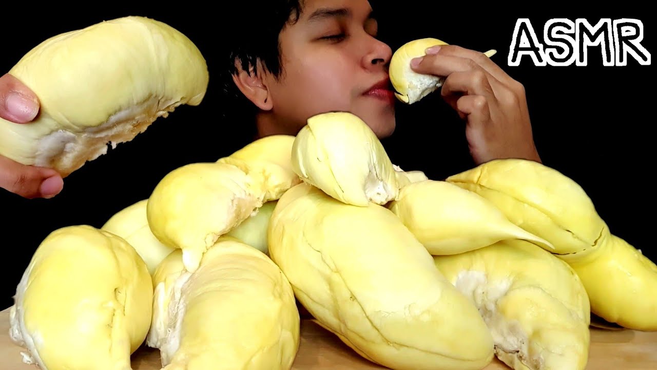 ASMR - EATING DURIAN กินทุเรียน (EATING SOUNDS )  | Z.Skin