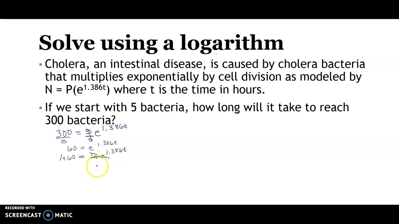 College Algebra:  Solve with LN