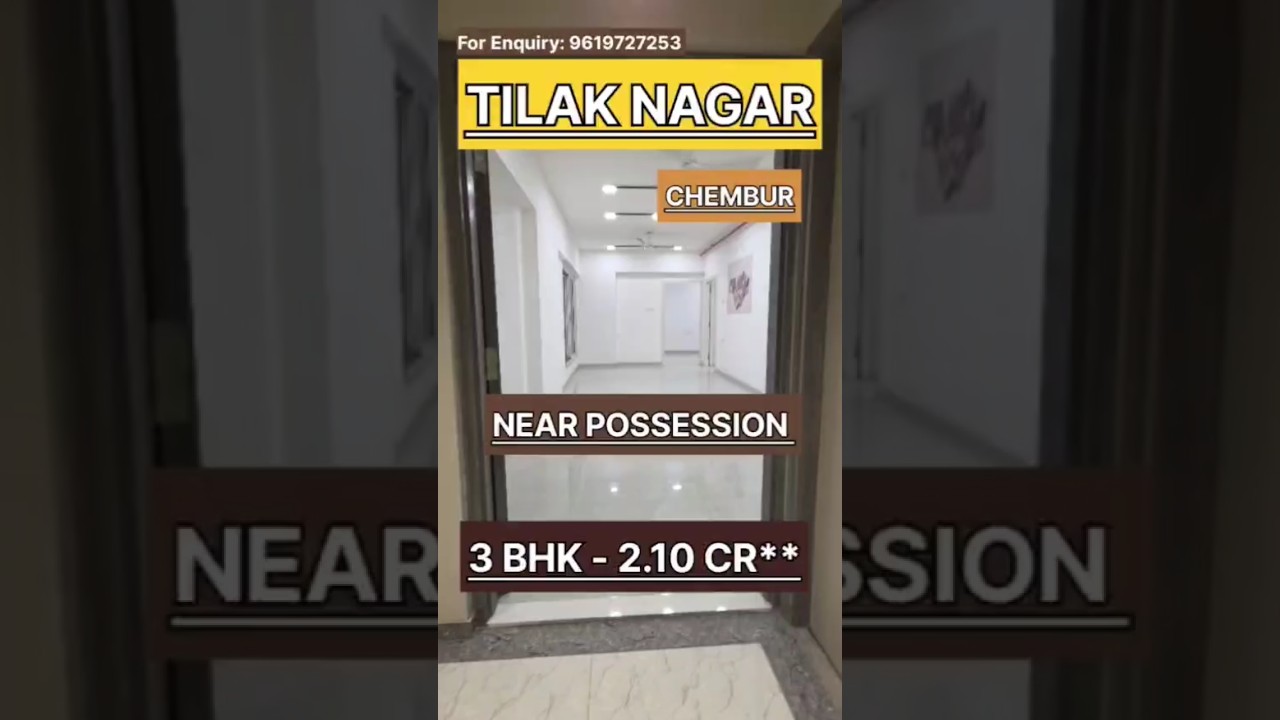 Near-Possession 3 BHK Flats in Tilak Nagar, Chembur – Luxury Homes with Prime Connectivity