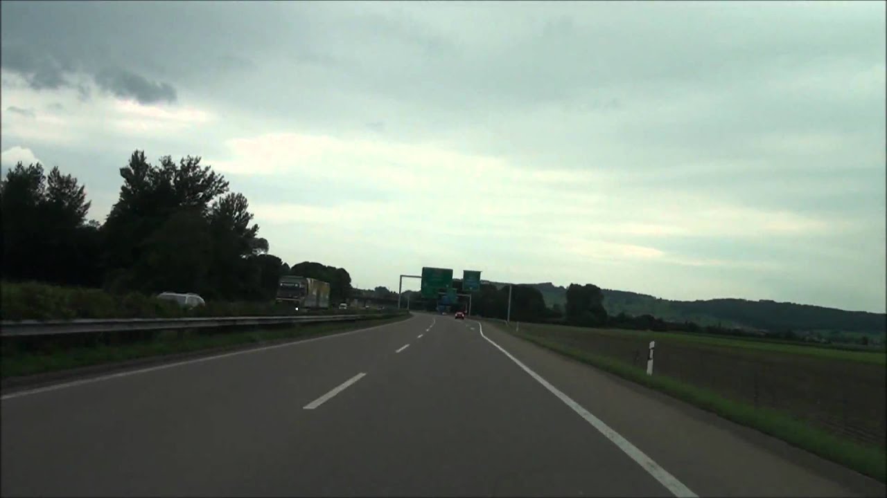 From Niederurnen GL to Rapperswil SG /Autobahn A3/ A53 / Switzerland / 08.2010 / 1080p HD