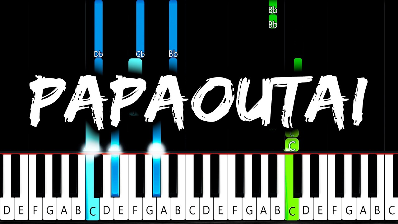 Stromae - papaoutai - Piano Tutorial