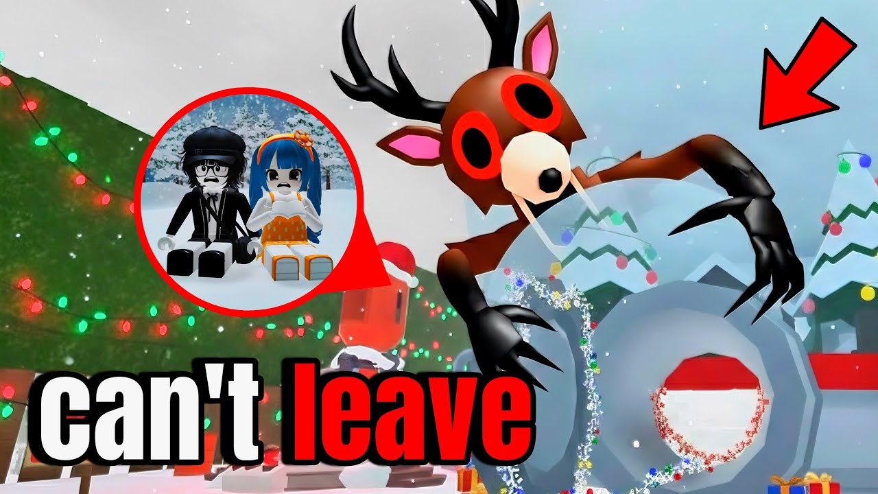 We Survived in a SNOW GLOBE for 99 NIGHTS in the Forest (New Christmas Update Roblox)