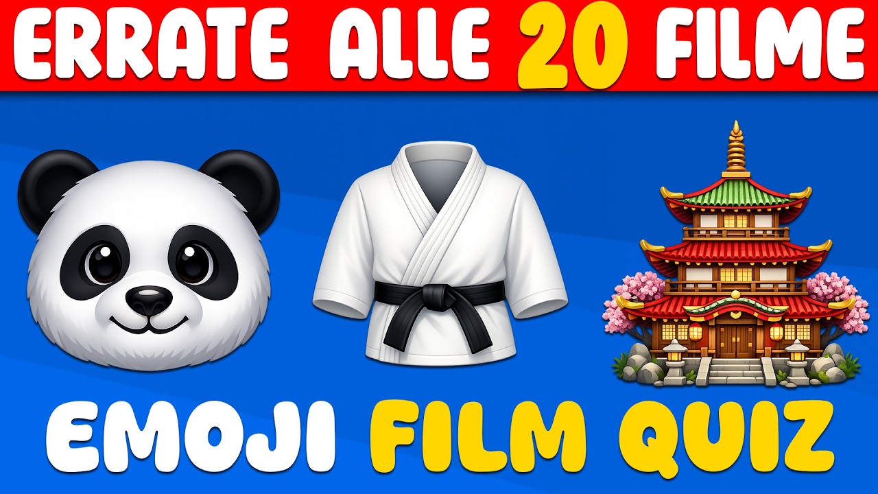 Errate 20 FILME anhand der EMOJIS! 🎬🍿🧠 Film Emojis Quiz 2026
