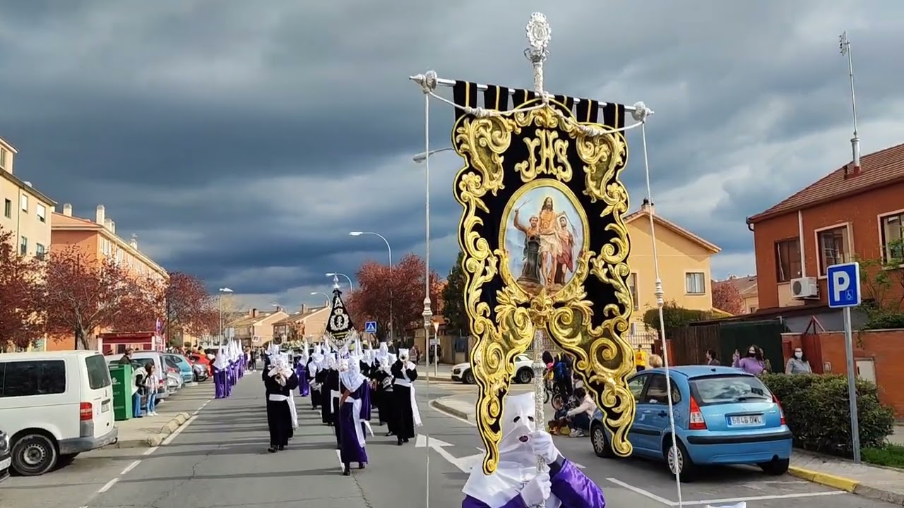 Semana Santa Segovia 2022. Traslado La Flagelación del Señor. Nueva Segovia. Completo 14/4/2022
