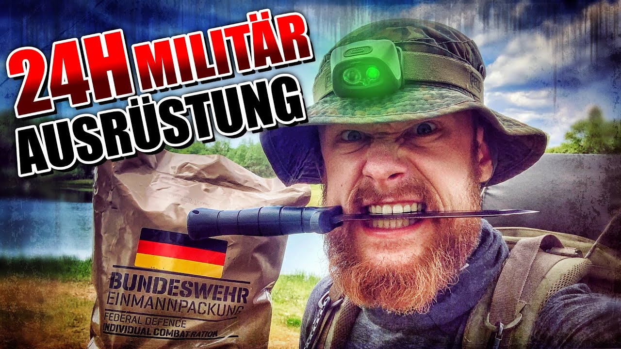 24H SURVIVAL - &Uuml;berleben mit Milit&auml;r Ausr&uuml;stung | Fritz Meinecke