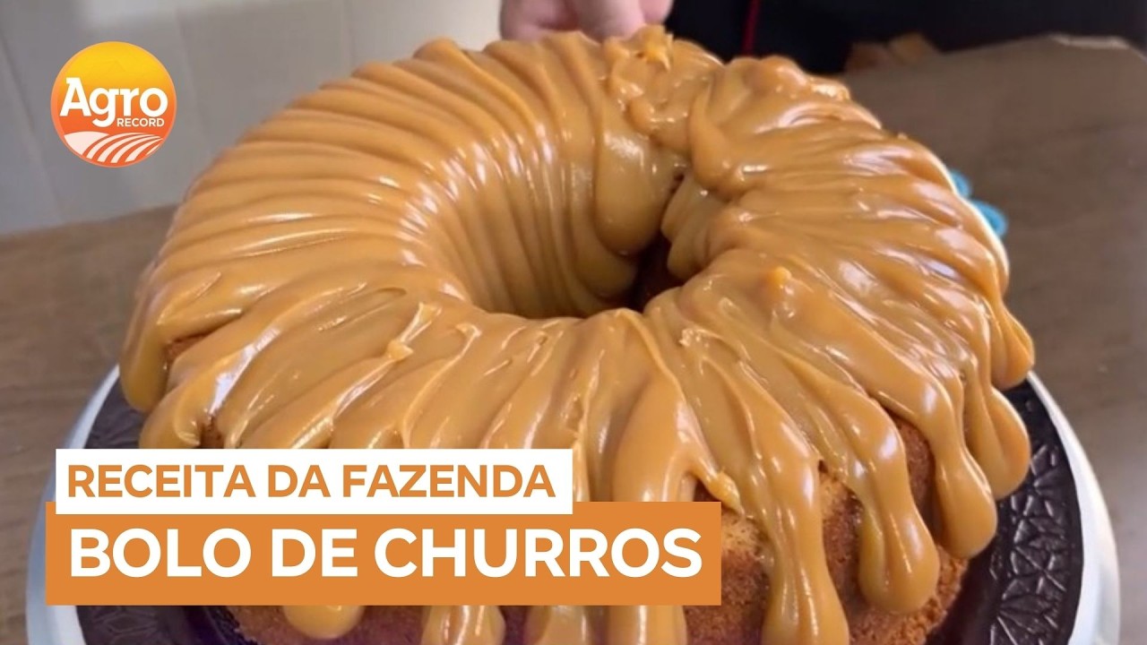 Receita da Fazenda: aprenda a fazer um delicioso bolo de churros