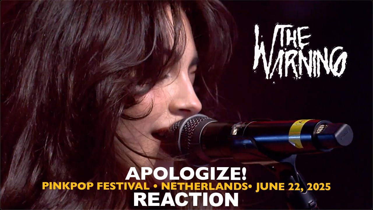 Musicians REACT to The Warning: Apologize (Pinkpop Festival, Netherlands, June 22 2025)