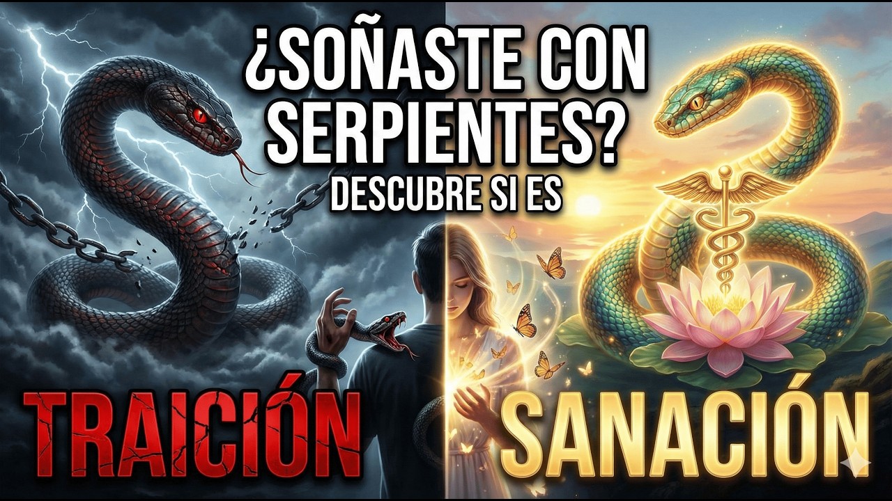 ¿Soñaste con serpientes? Descubre si es traición o sanación