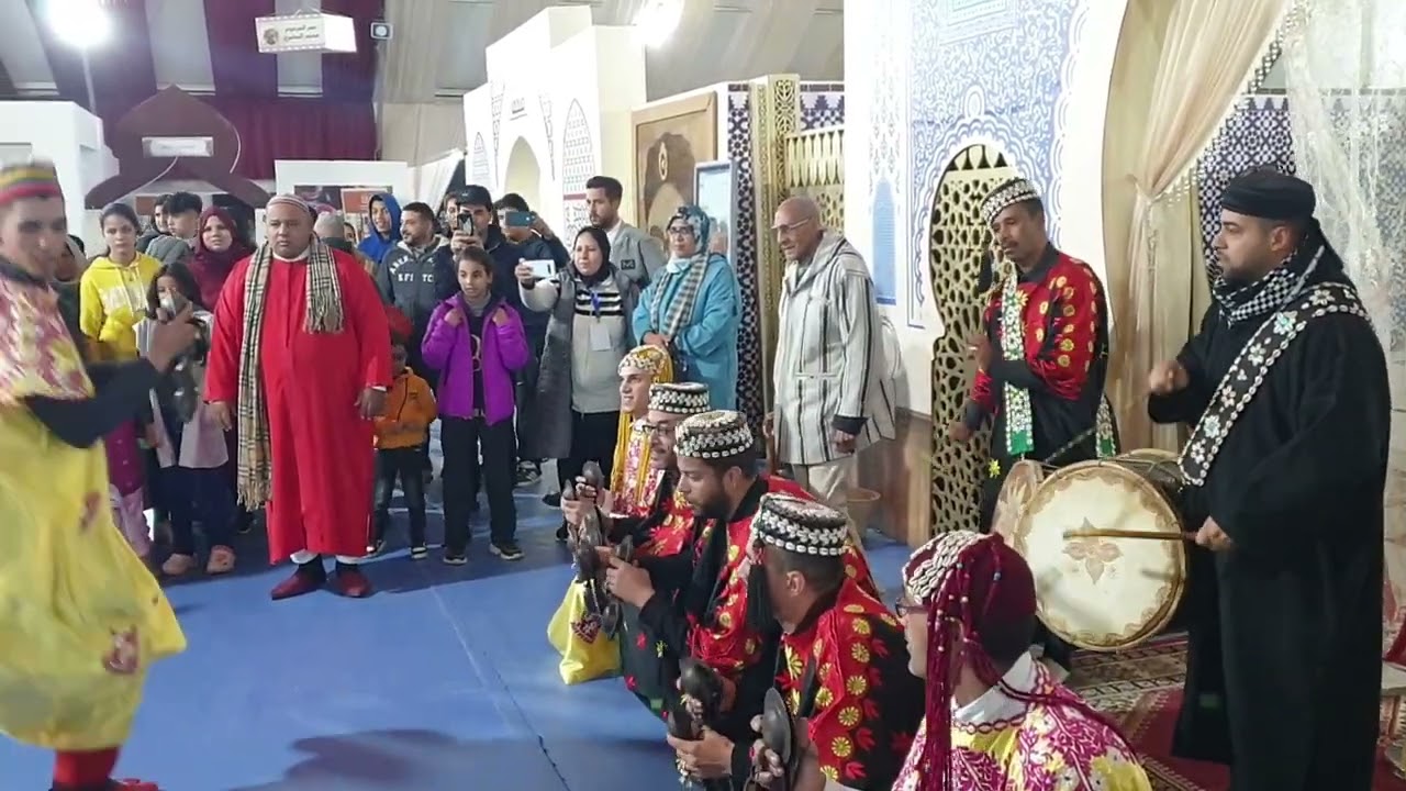 sbaimonde distraction  fes guenawa 2024 foire nationale du cuir 2 السباعي فاس حفل كناوة معرض الجلد