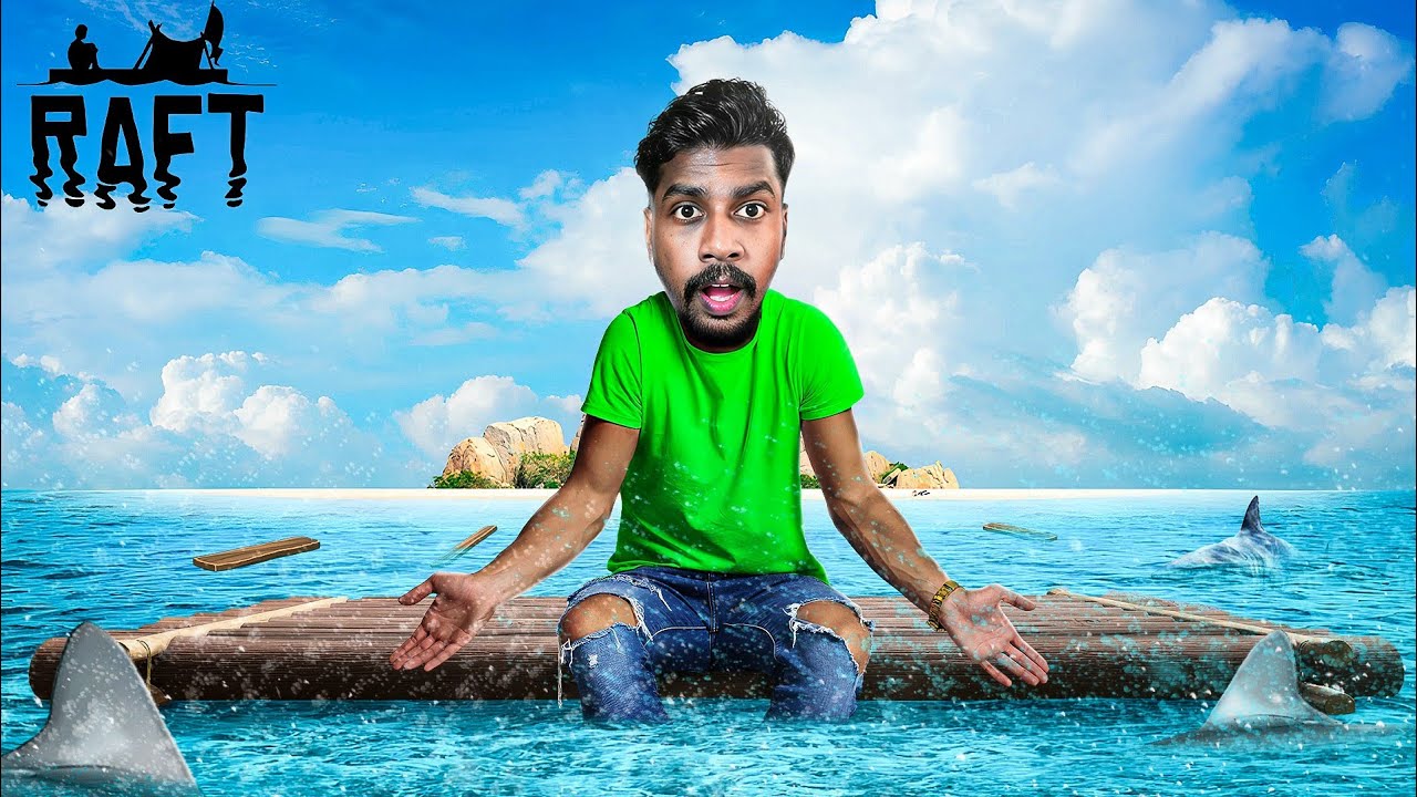 I GOT STUCK IN THE MIDDLE OF THE SEA ⛵!! Raft (Part 1)