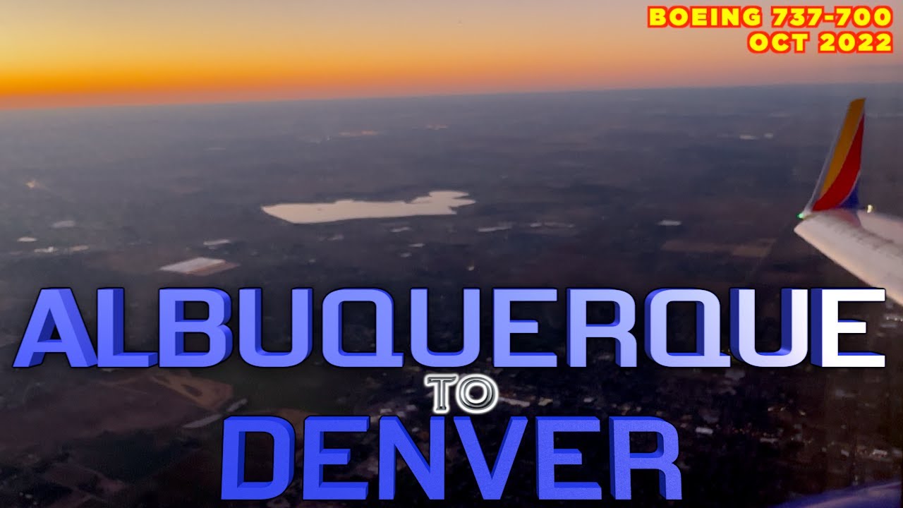 Flying Albuquerque to Denver - Boeing 737-700 - Southwest Airlines - Full Flight Trip Report ABQ DEN