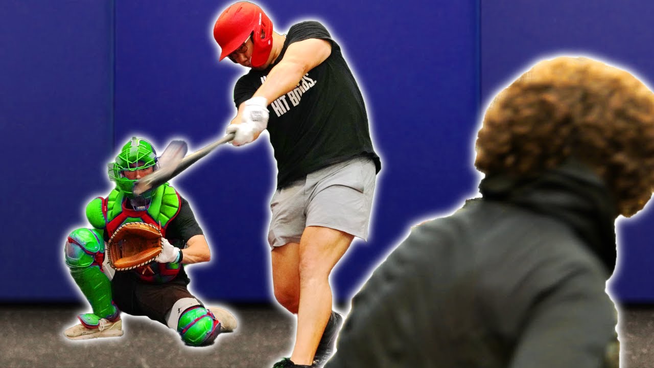 College Pitcher VS Pro Baseball Player