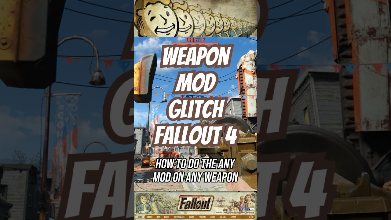 How To Glitch Weapon Mods ! | Fallout 4 