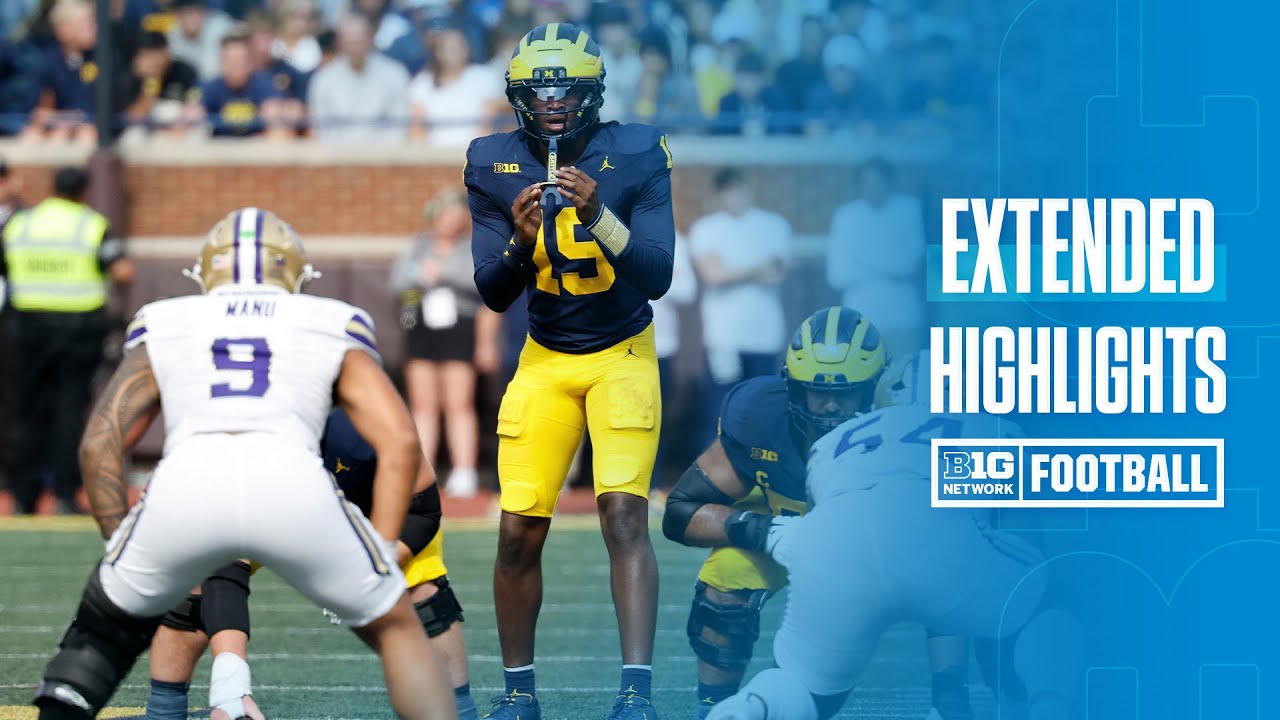 Washington at Michigan | EXTENDED HIGHLIGHTS | Big Ten Football | 10/18/2025