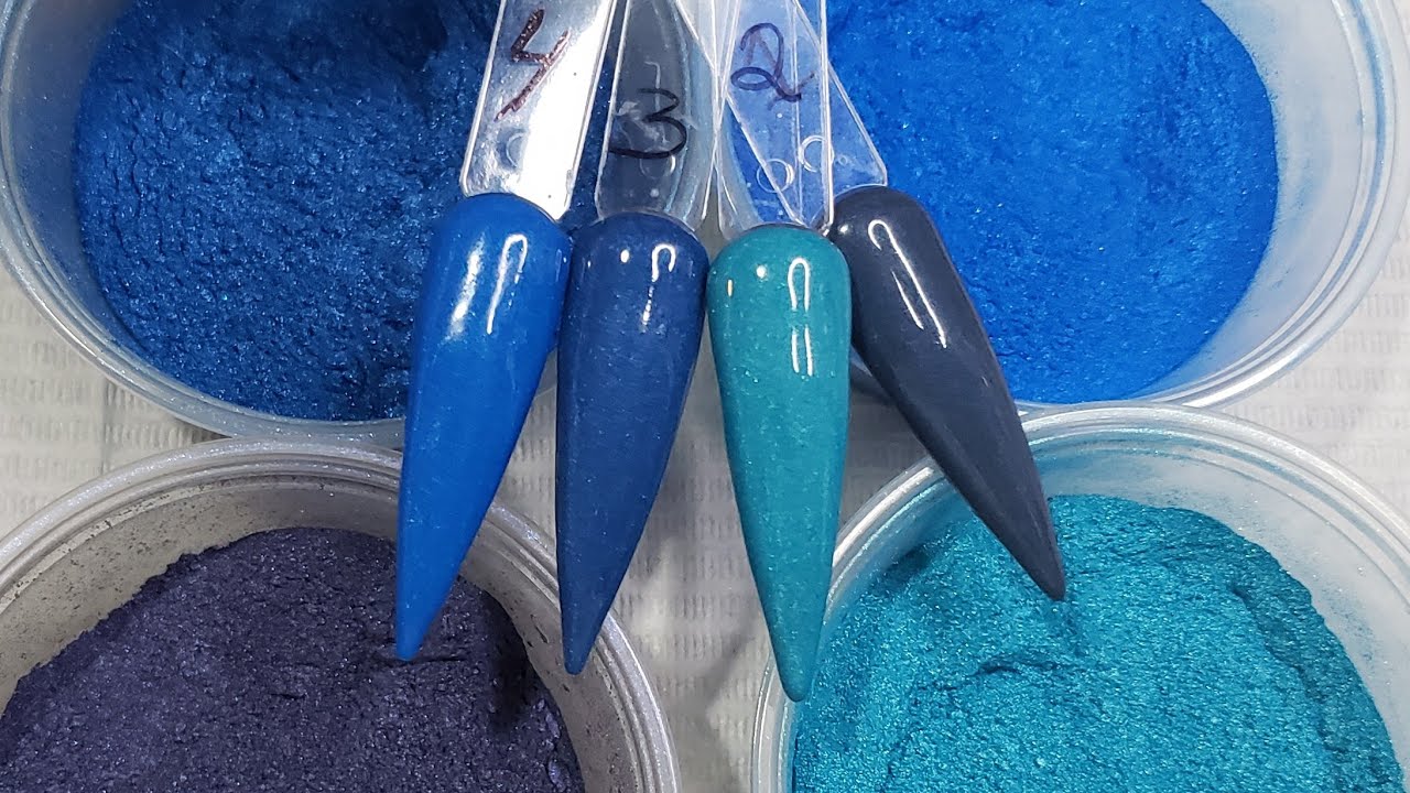 DIY COLOR ACRYLIC POWDER USING PIGMENTS / make your own color acrylic powder at home